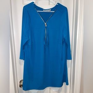 Avenue Plus Size Luella Plain V-neck Top